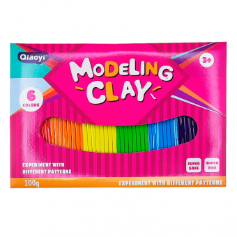 Купить Пластилин 6 цв., 100 гр «Modeling Clay»  оптом